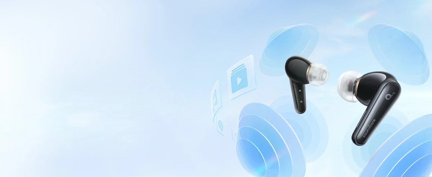 Original Soundcore Liberty 4 True Wireless Stereo TWS Bluetooth Earphones Equipped with ACAA 3.0 LDAC Hi-Res Active Noise Cancel