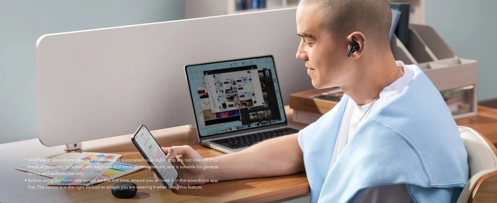 Original Soundcore Liberty 4 True Wireless Stereo TWS Bluetooth Earphones Equipped with ACAA 3.0 LDAC Hi-Res Active Noise Cancel