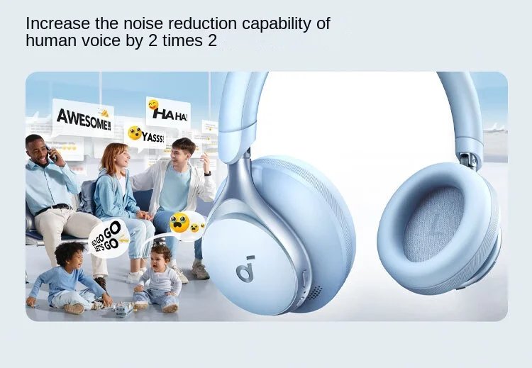 Anker SoundCore Space One /Hires/LDAC/Bluetooth Wireless Active Noise Reduction Earphones