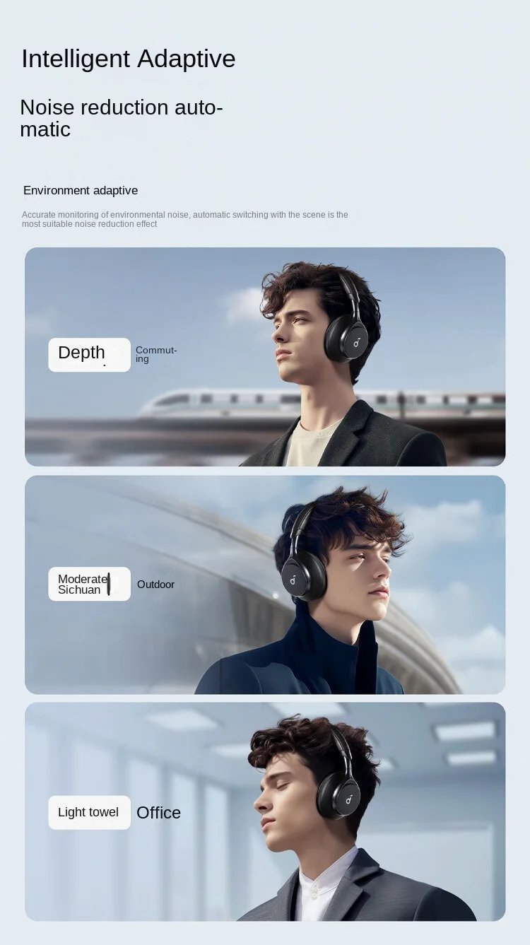 Anker SoundCore Space One /Hires/LDAC/Bluetooth Wireless Active Noise Reduction Earphones