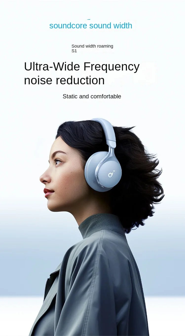 Anker SoundCore Space One /Hires/LDAC/Bluetooth Wireless Active Noise Reduction Earphones