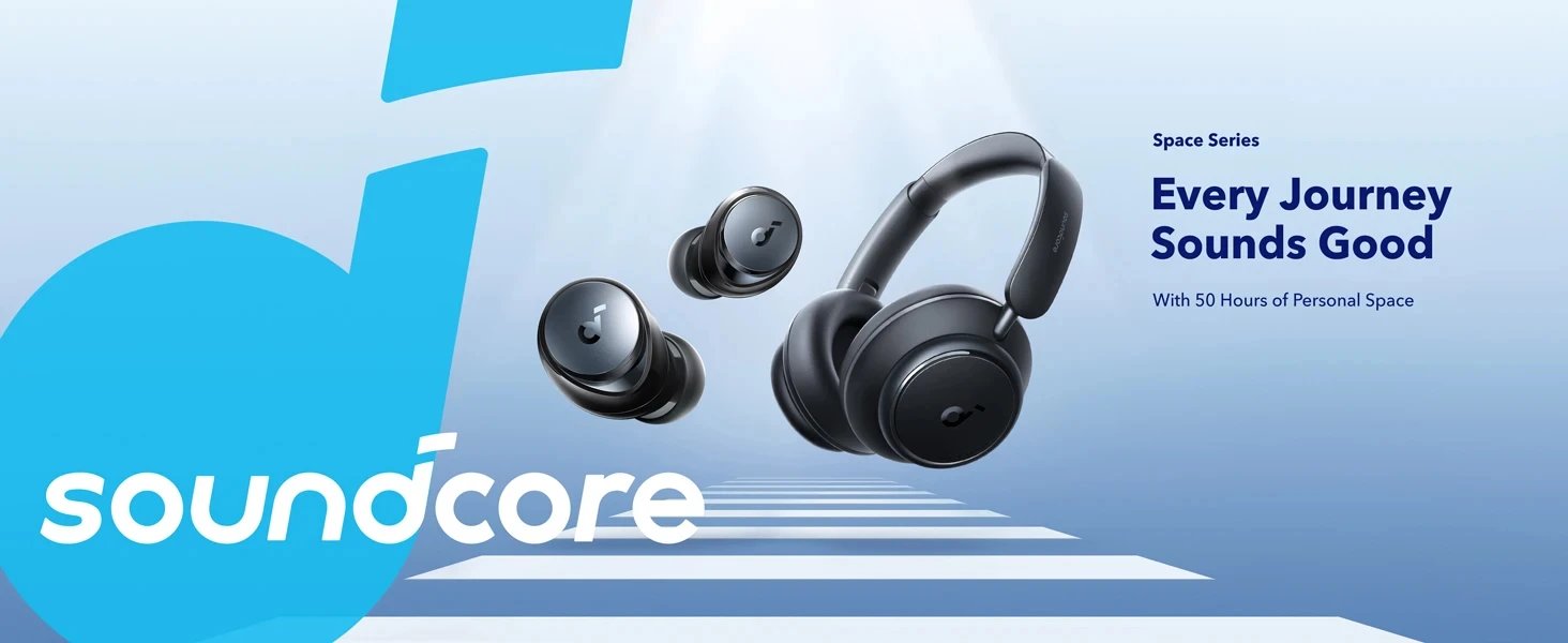 Original by Anker Soundcore Space Q45 Wireless Bluetooth Headphones Triple Dynamic Active Noise Cancellation LDAC HiRes