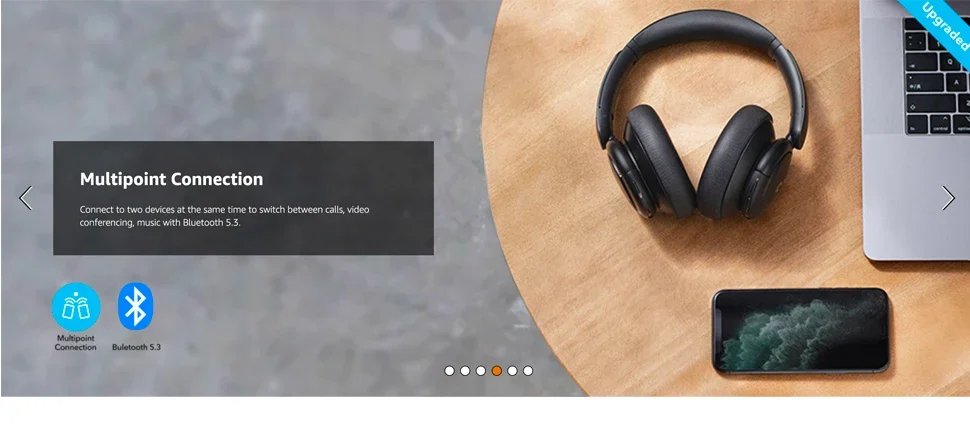 Life Q30 Hybrid Active Noise Cancelling Headphones Wireless Bluetooth Headphones Over Ear Headset Earphone