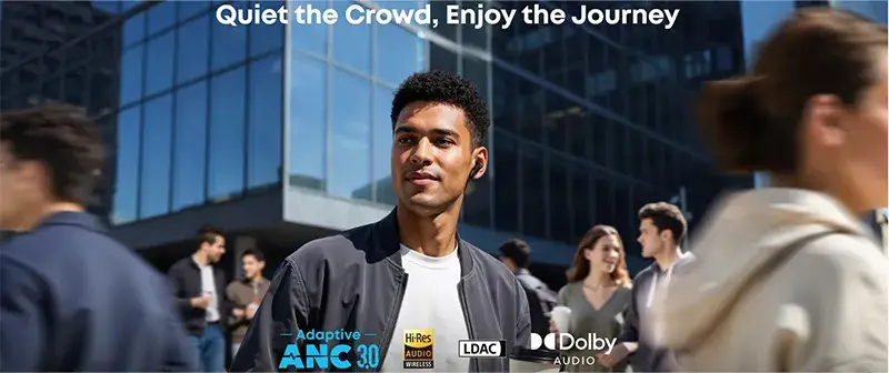 New Original Soundcore Liberty 5 A3957 Noise-Cancelling Earbuds with Dolby Audio Enjoy Dolby Audio, long-lasting noise