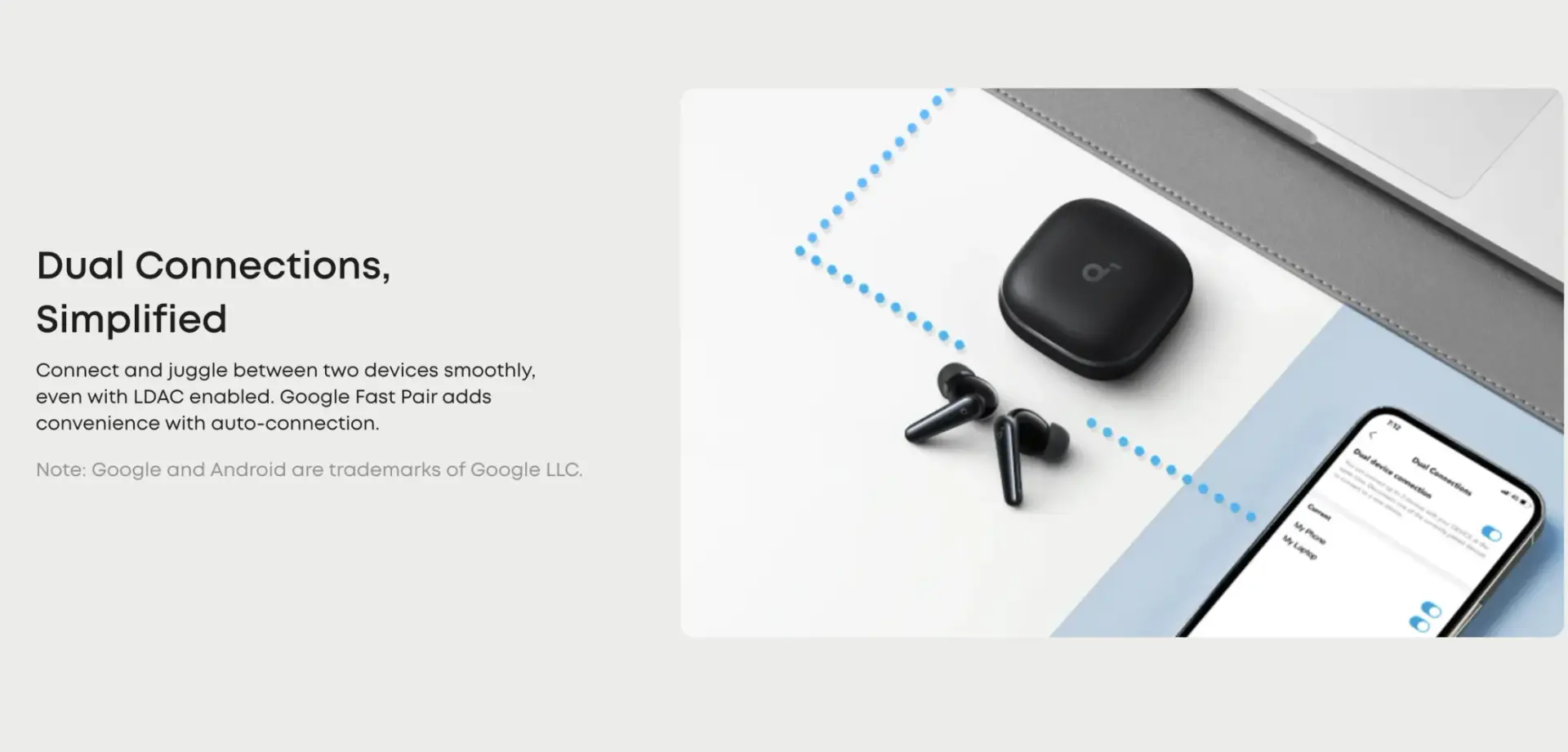 New Original Soundcore Liberty 5 A3957 Noise-Cancelling Earbuds with Dolby Audio Enjoy Dolby Audio, long-lasting noise