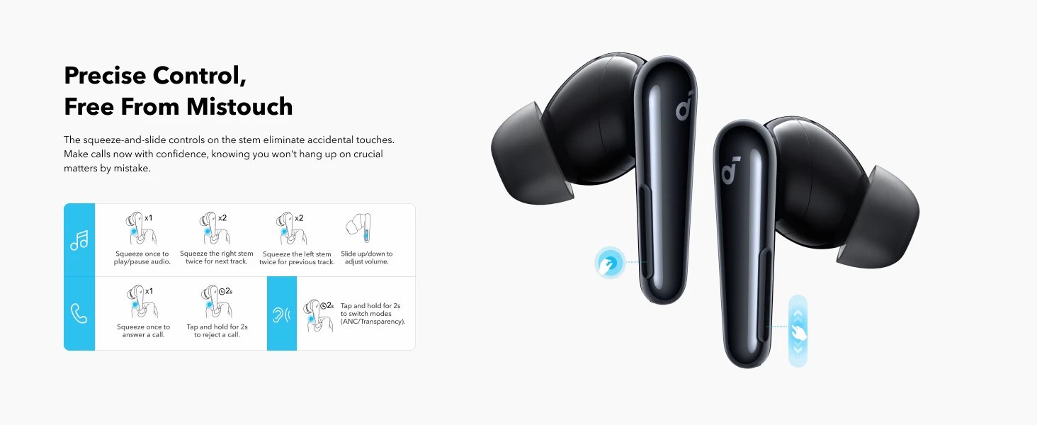 Global Version Anker Soundcore Liberty 4 Pro Earbuds Noise Canceling Wireless Earphone TWS Real-Time ANC Fast Charge 6Mics