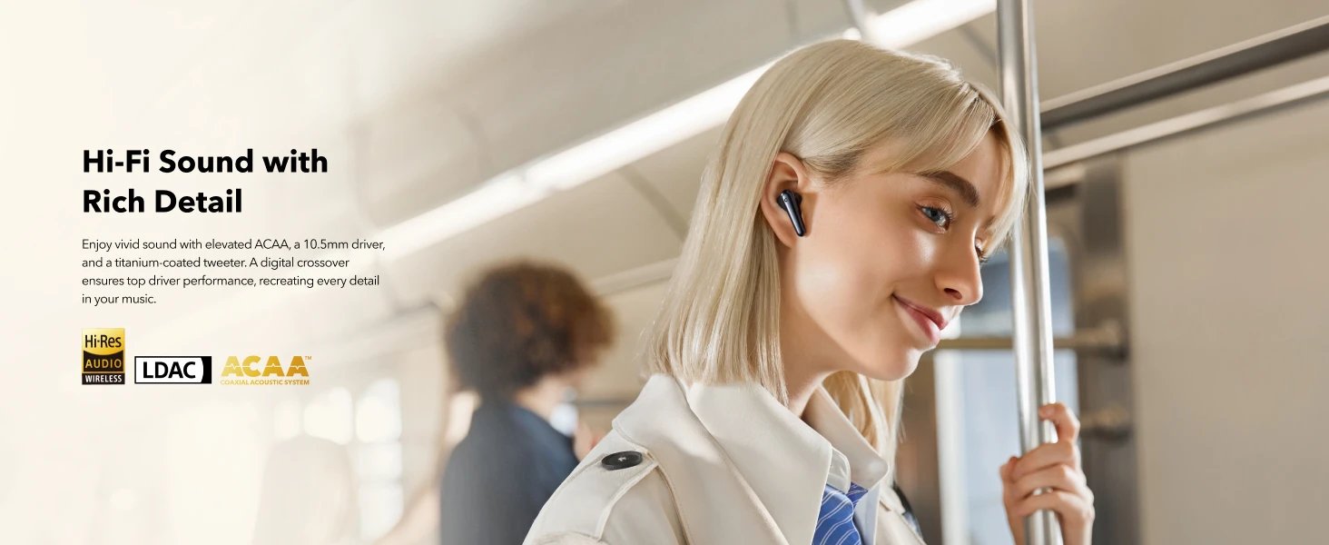 Global Version Anker Soundcore Liberty 4 Pro Earbuds Noise Canceling Wireless Earphone TWS Real-Time ANC Fast Charge 6Mics