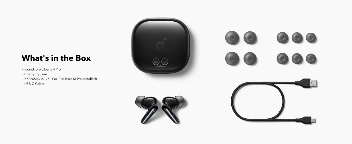 Global Version Anker Soundcore Liberty 4 Pro Earbuds Noise Canceling Wireless Earphone TWS Real-Time ANC Fast Charge 6Mics